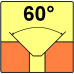 Záhlbník s kužeľovou stopkou, kužeľový 60°, DIN 334 D, 221624